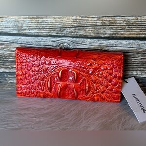 NWT Brahmin Veronica Wallet Flame RED ORANGE Melbourne price firm